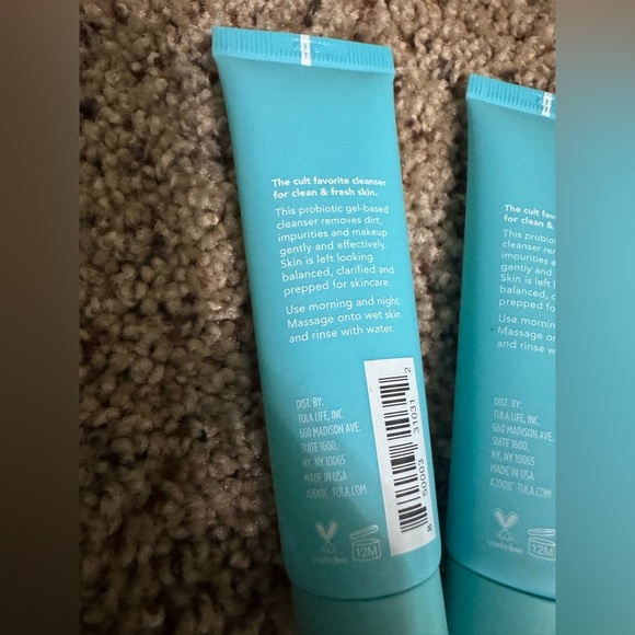 TULA Skincare Face Cleanser travel size mini (1 fl oz each) set of 3 - Picture 2 of 4